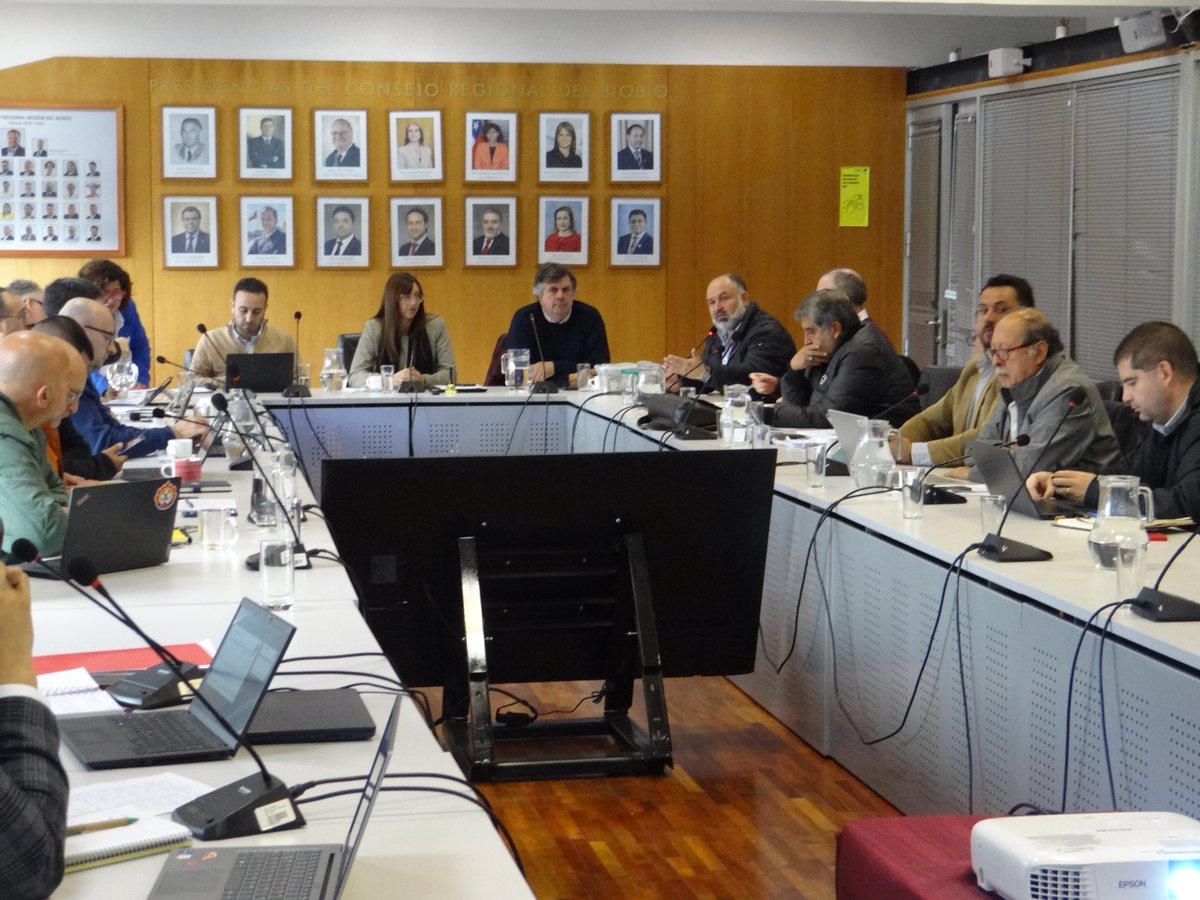 CoreBioBio's tweet photo. El trabajo de hoy comienza con la comisión de Ética y Fiscalización, donde se conoció un informe sobre la situación actual de viviendas fiscales, materia que fue expuesta por la jefa de la División de Administración y Finanzas del Gobierno Regional, Tania Aguilera. https://t.co/ZP2VmG9X4b