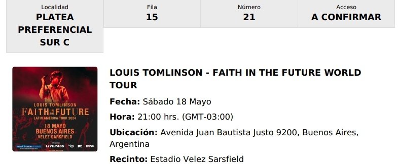 louist91th's tweet photo. I was lucky once, I could be lucky again 🥹💗😭

nos vemos en los lugares donde suene @Louis_Tomlinson hermanas https://t.co/KWYJLQ0rTa