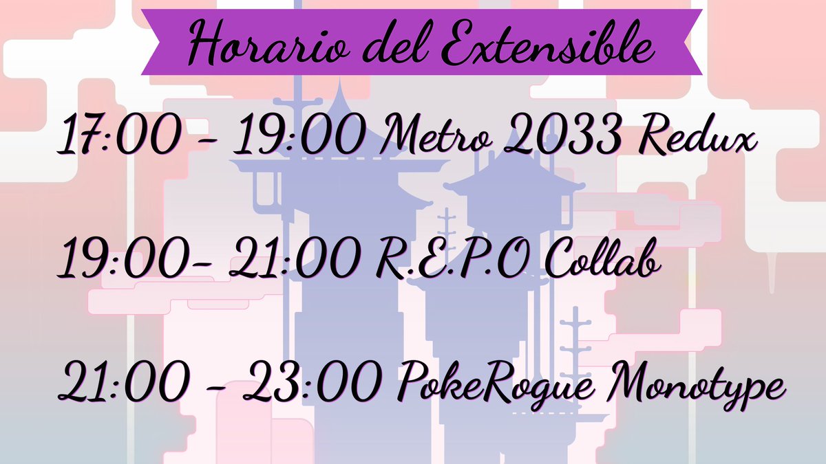 HauruVT's tweet photo. Holiiisss preciosuras, como ya saben el viernes tenemos extensible asi que aqui les traigo la info del mismo uwu, los esperooo <3 https://t.co/pUkWdb9Sil