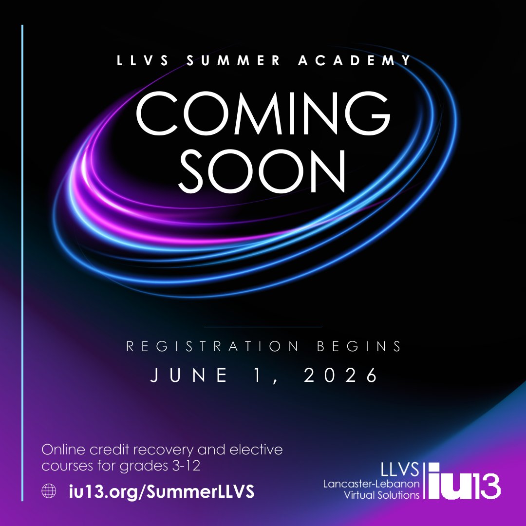 IU13's tweet photo. Give your student a strong start for the next school year with summer credit recovery courses from LLVS. High-quality online options in math, literacy, sciences, &amp; more. Available “at their own pace” with opportunities to connect with teachers.
https://t.co/pOinXiLHG0 https://t.co/iVVbJJcVWz