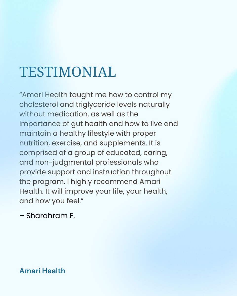 AmariHealth's tweet photo. Thank you so much for your kind words, Sharahram! We’re so glad to hear you’re feeling better and supported on your health journey. 

(914) 722-3000
https://t.co/1zLJPNkAAN 

#AmariHealth #ScarsDaleNY #NewYork #FunctionalMedicine #PatientAppreciation https://t.co/5aVECVjGIy