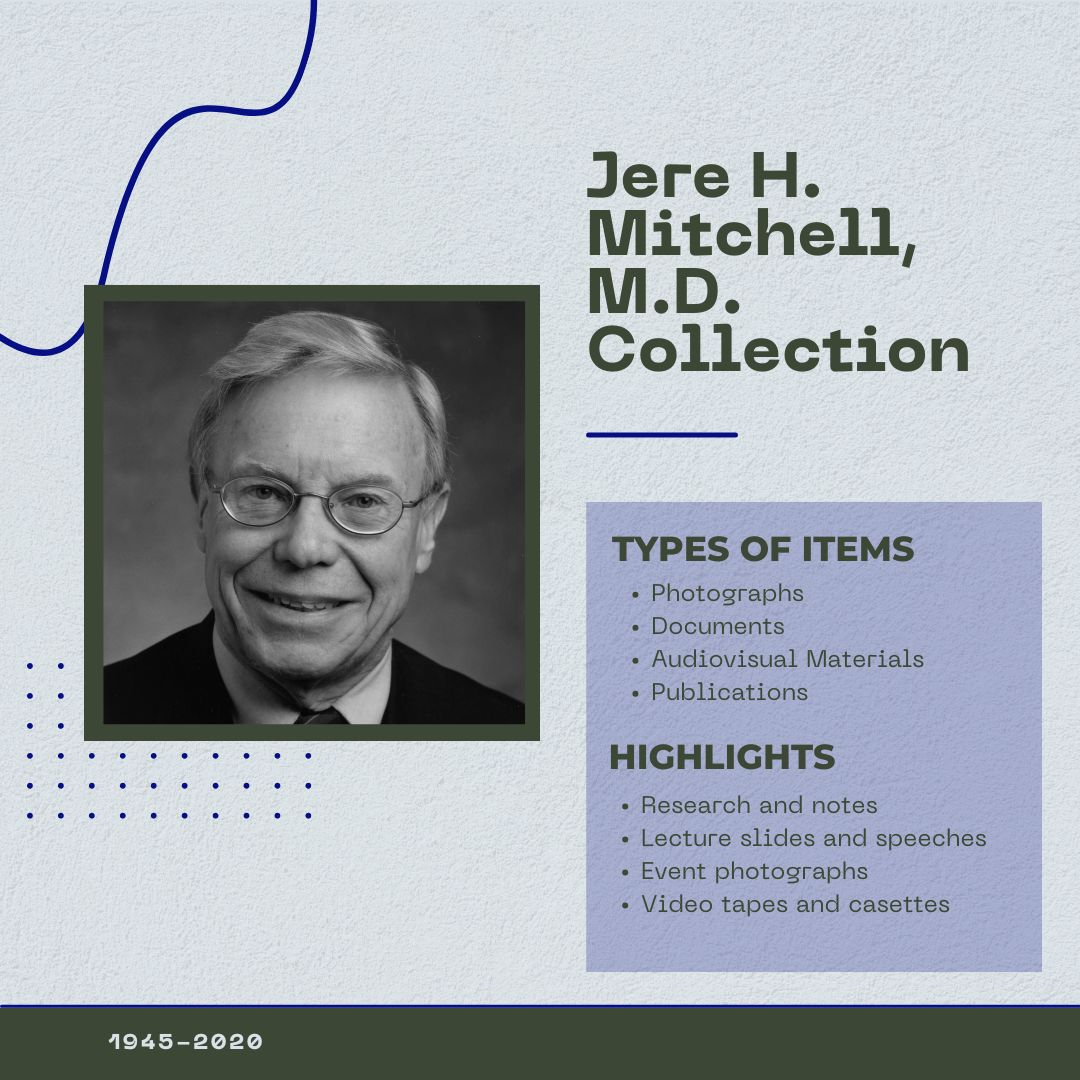 UTSWArchives's tweet photo. The Jere H. Mitchell, M.D. Collection features the research and work of Dr. Mitchell over his career at UT Southwestern. The collection will soon be fully processed and is available to researchers.

#FromTheArchives #UniversityArchives #medicalarchives https://t.co/6ZdlGTitUc