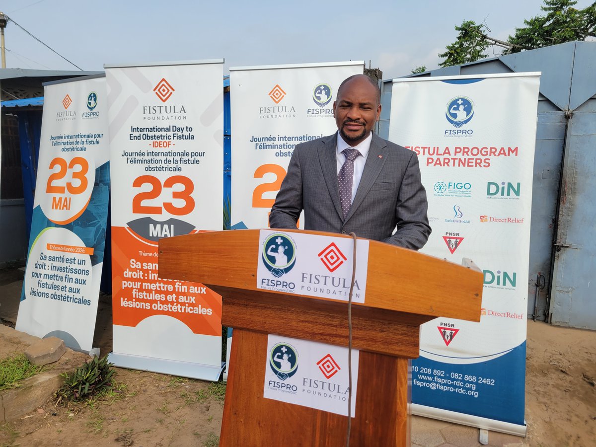 FIGOHQ's tweet photo. Photos shared from last Saturday marking the International Day to End Obstetric Fistula in the Democratic Republic of the Congo. We thank Dr Lucien Wasingya Kasereka, FIGO Fistula Fellow and Director of FISPRO DRC and the facility, for highlighting this important occasion dedicated to improving fistula care and supporting affected women in the DRC. #EndFistula