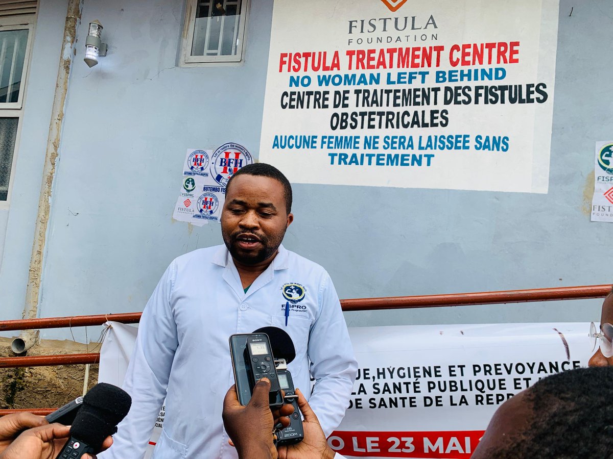 FIGOHQ's tweet photo. Photos shared from last Saturday marking the International Day to End Obstetric Fistula in the Democratic Republic of the Congo. We thank Dr Lucien Wasingya Kasereka, FIGO Fistula Fellow and Director of FISPRO DRC and the facility, for highlighting this important occasion dedicated to improving fistula care and supporting affected women in the DRC. #EndFistula