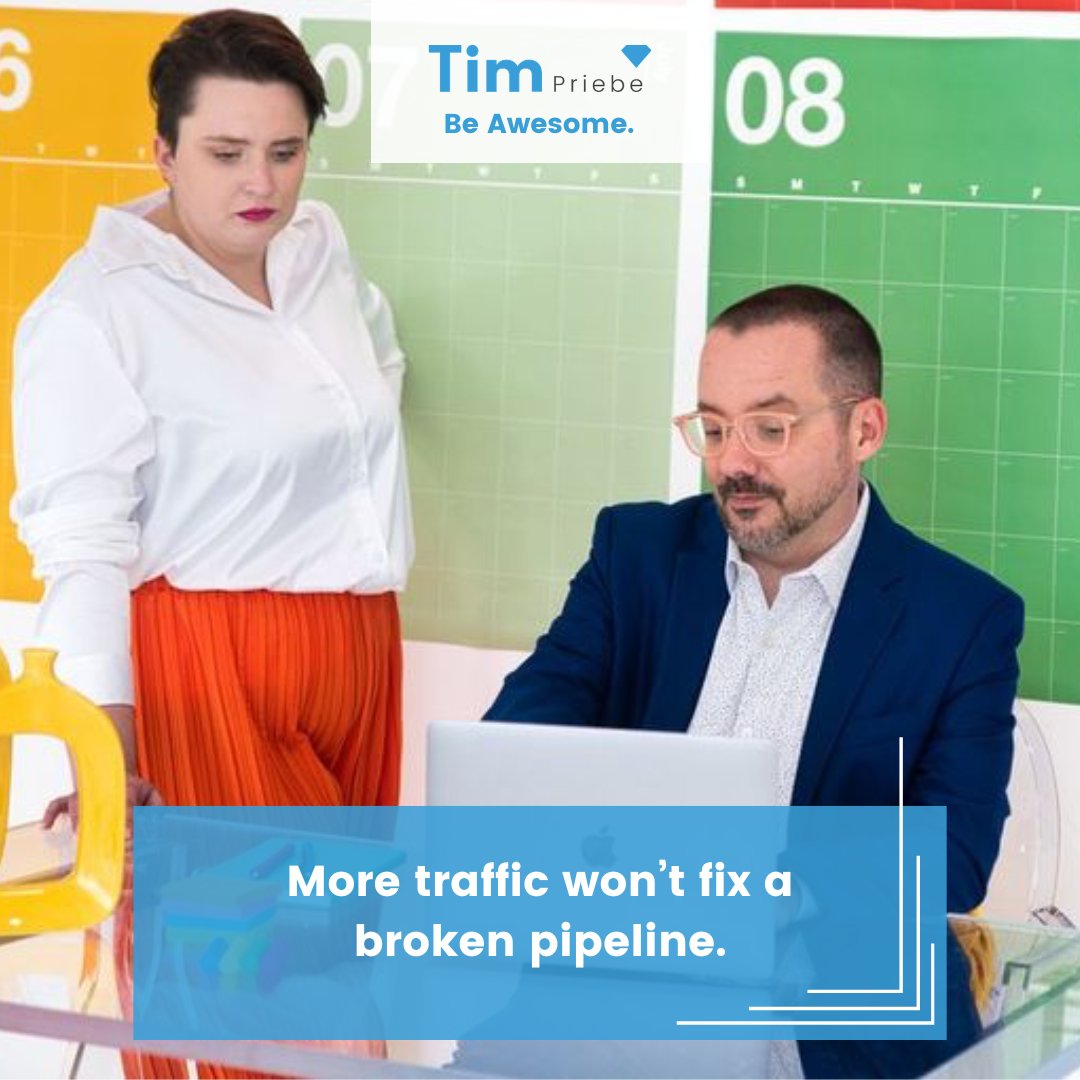 timjpriebe's tweet photo. Many businesses think they have a traffic problem. 🚦 Most of the time, it's a clarity problem.

If your message doesn't connect, more visitors won't help.

#professionalgrowth #personalgrowth #beawesome https://t.co/bxhQ8na5cJ