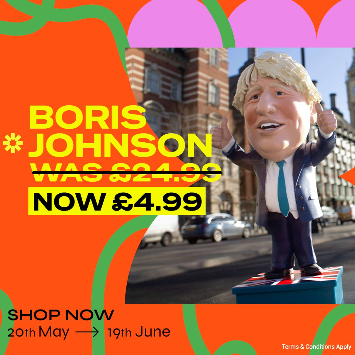 MimiconzWorld's tweet photo. 80% OFF BORIS 🚨

Get £20 off the Boris Johnson Mimiconz figurine for a limited time only! 🇬🇧

Shop here ➡️ https://t.co/e1VQdhfnWc

#Mimiconz #BorisJohnson #Politics #Figurine https://t.co/dX3eHb0Hqq