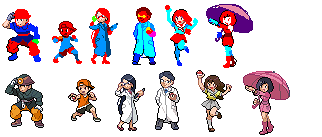 alebesteiras's tweet photo. E se eu fizesse uns tutoriais daqui um tempo.. 
(Sim, sao as mesmas poses do B/W pq não tinha condição de reinventar todas as poses pra cada npc) https://t.co/3ujw0rHSRr