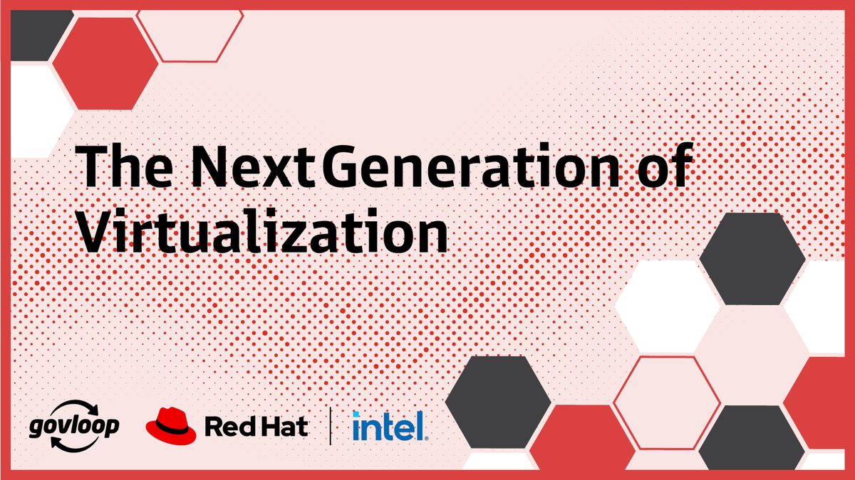 GovLoop's tweet photo. Modern virtualization lets you bring everything together — making it easier to manage, scale, and adapt.

This new playbook with @RedHat and @intel shows how agencies are streamlining ops and getting more value from legacy systems.

📥 Get your copy: https://t.co/abCM2PoeHd https://t.co/NeZMiu810f