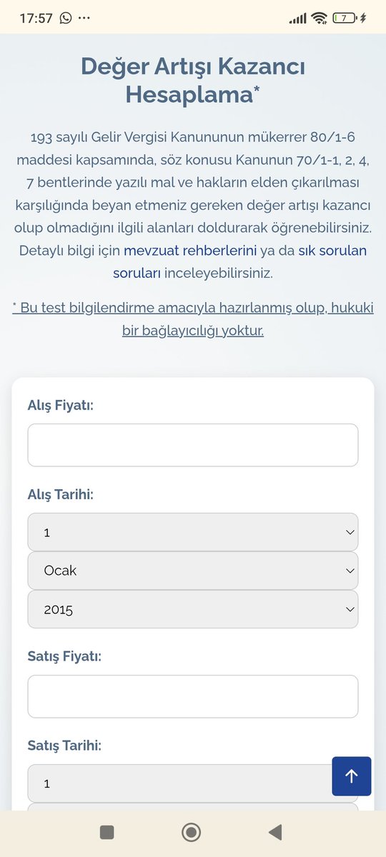 halkaarztopla's tweet photo. Geçenlerde bir arkadaş sormuştu, Aldığınız gayrimenkul üzerinden 5 yıl geçmediyse değer artışından dolayı gelir vergisi ödersiniz. Yada tapuda harcı düşük ödemek için değeri alım satımın altında gösterdiyseniz. Sattıktan sonra başınız ağrıyacak. 
Bu hesaplamayı iyi yapmanız gerekecek. 
Bu siteyi kullanarak vergi hesabı yapabilirsiniz. Linki bırakıyorum kaydedin lazım olur. 
https://t.co/JHd3G8UsKF