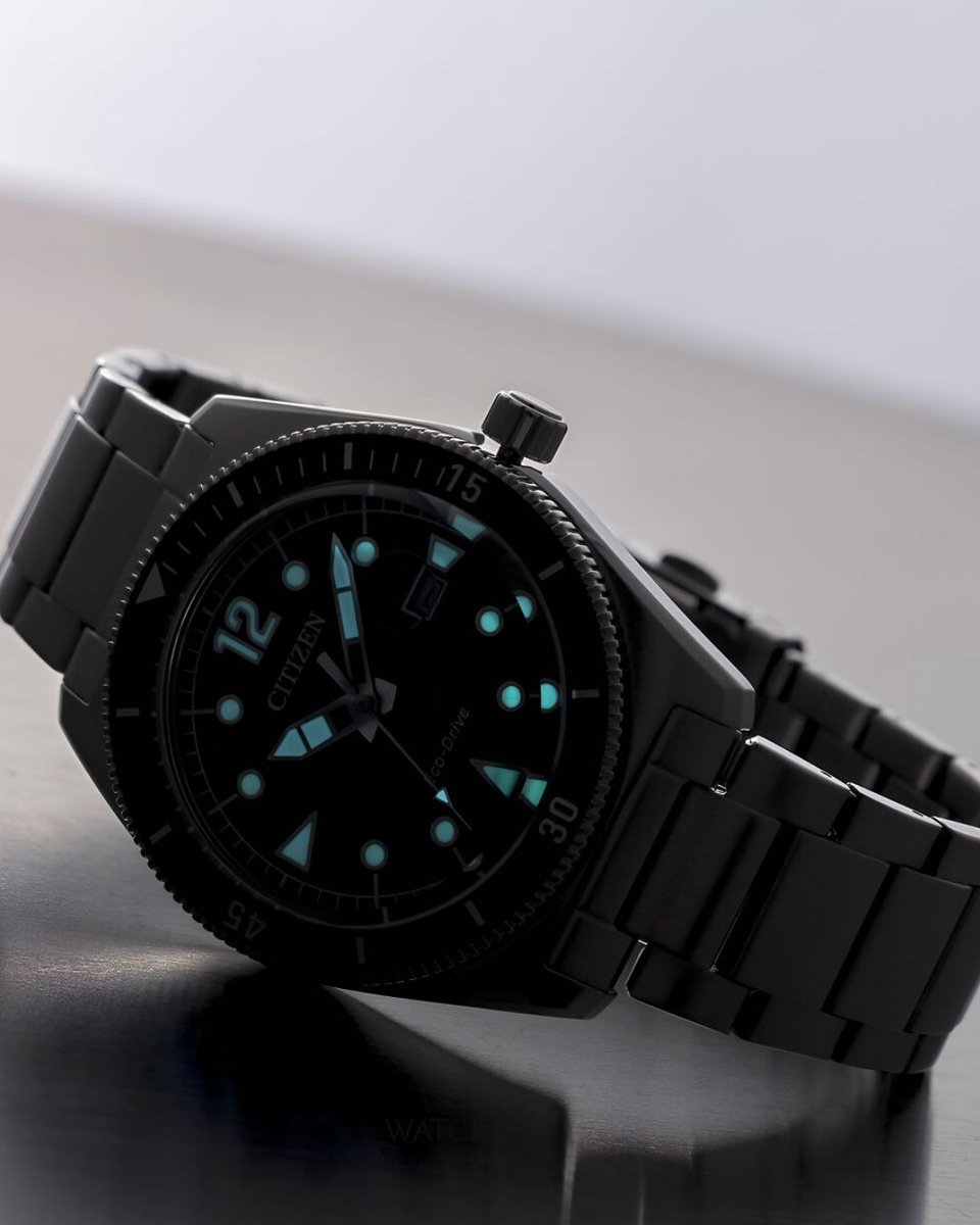 Counterparts CDセット Citizen Eco-Drive AW1880-55X Erkek Kol Saati, yeşil kadranı ve