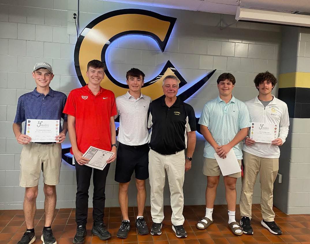 HBoCorunna's tweet photo. Congratulations to the Corunna boys golf team on their 4th place finish (out of 20 teams) at MHSAA Regionals. @CorunnaGolf https://t.co/ZJTNlGkzQe