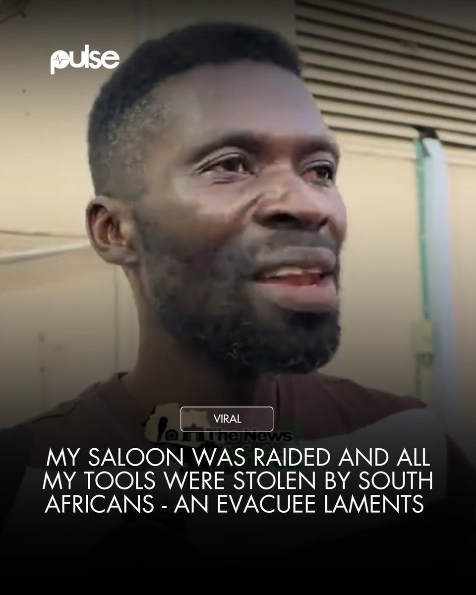 PulseGhana's tweet photo. My saloon was raided and all my tools were stolen by south africans - an evacuee laments

#PulseNews https://t.co/XevMS3RbrN