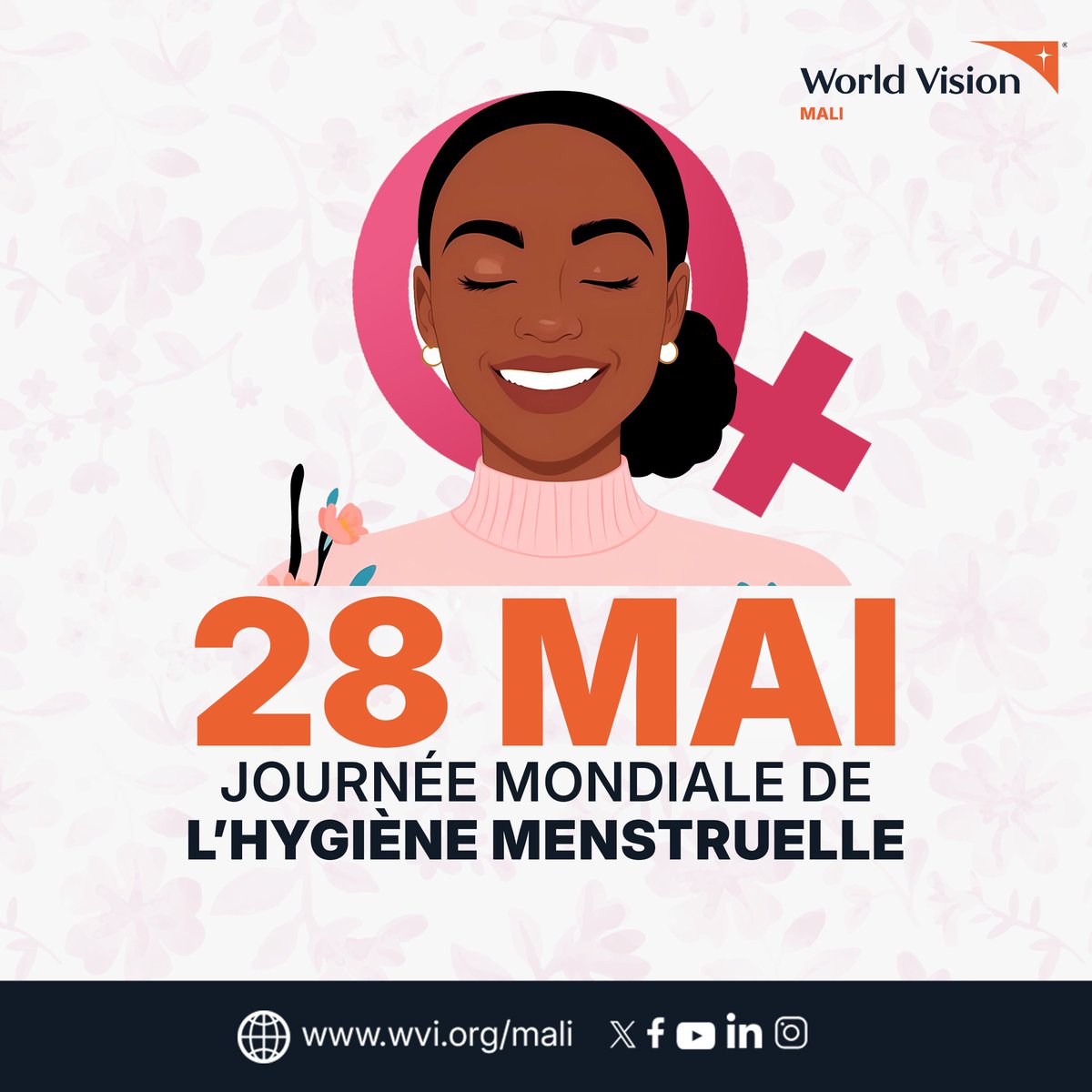 WVMali's tweet photo. Au Mali, de nombreuses filles continuent de faire face à des obstacles structurels et sociaux qui compromettent leur capacité à gérer leurs menstruations dans des conditions dignes.

Tous ensemble, agissons pour améliorer la santé menstruelle des filles !

🩸#MenstrualHealthDay https://t.co/WONo5Hq04q