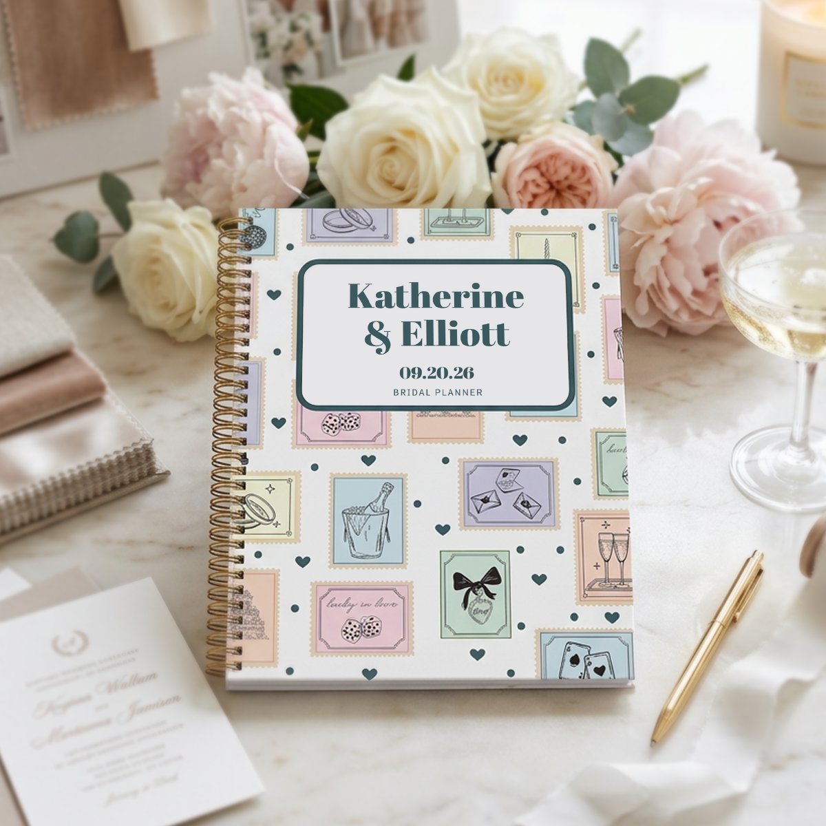 StudioNotes's tweet photo. 💍 Personalized spiral wedding planners are the perfect blend of style and practicality, helping you stay organized with all your wedding details. Shop now 🛒: https://t.co/vPisZgEJDb https://t.co/PzCzcMuttR