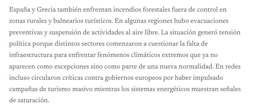 _HiperRealidad's tweet photo. 🌍 EL MUNDO | Europa se derrite: la ola de calor dejó muertos, incendios y ciudades colapsadas por temperaturas extremas https://t.co/wDFNHkPROR