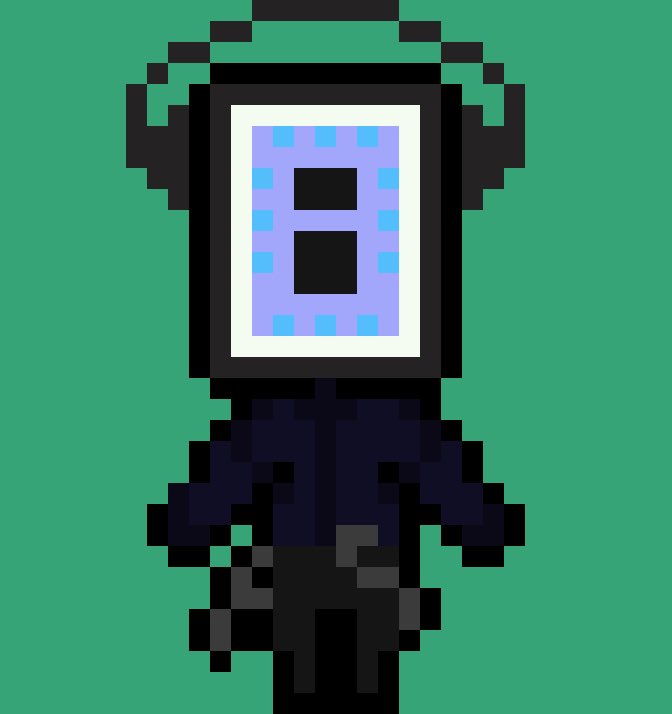 a95875334's tweet photo. #デザフェス６３  #異形頭 #ドット絵
デザフェス63二日目で
お見かけした異形頭のドット絵 https://t.co/RmtkRfvhY9