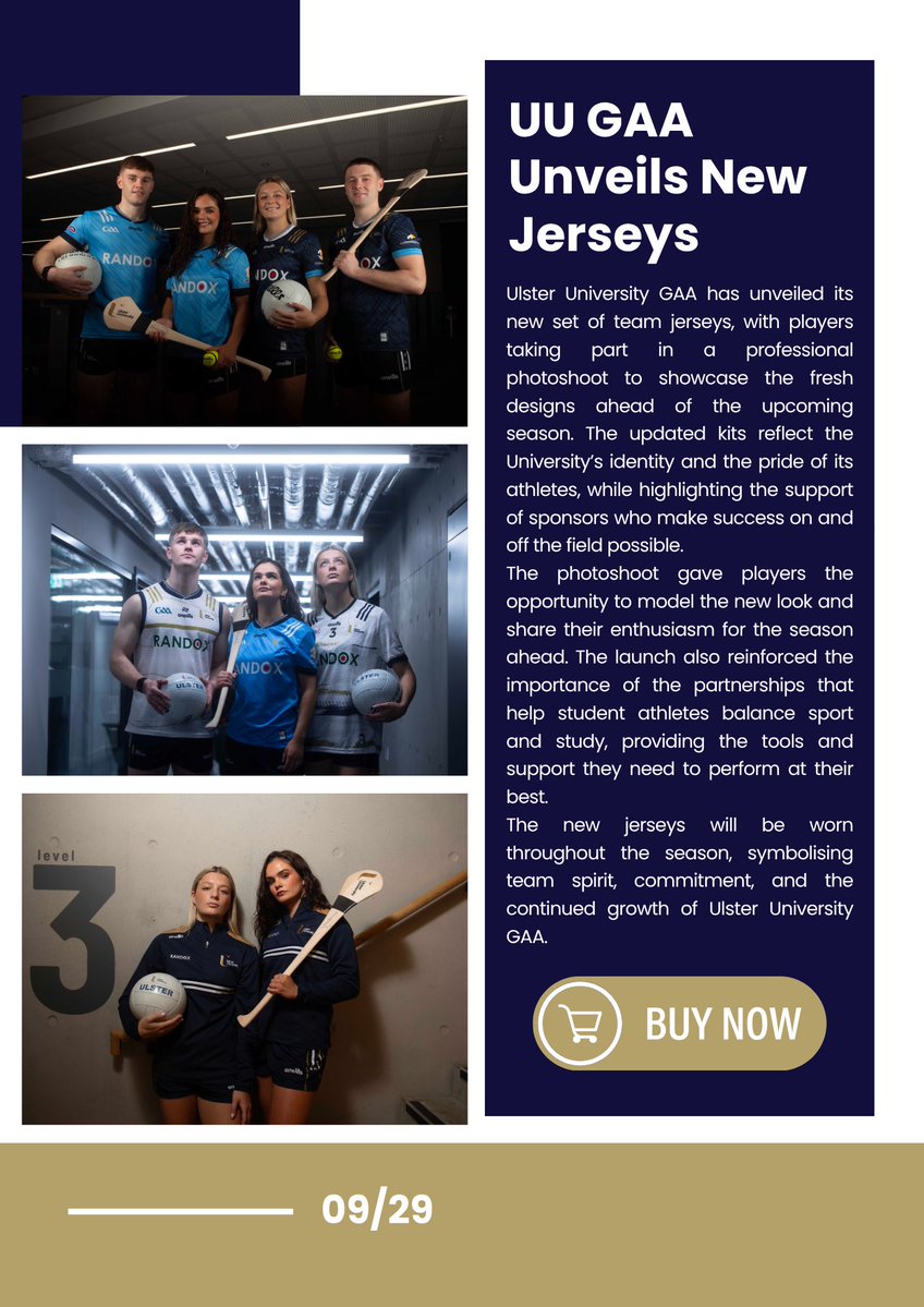 UlsterUniGAA's tweet photo. Our 2025–26 Annual Report is now out!

A year of competition, development and Schools engagement across all codes, thanks to the commitment of our players, coaches, volunteers and supporters.

https://t.co/Me5pXUWuo5

Go raibh maith agaibh 

#TeamUU #ProudOfUU https://t.co/P80LOq3Gkr