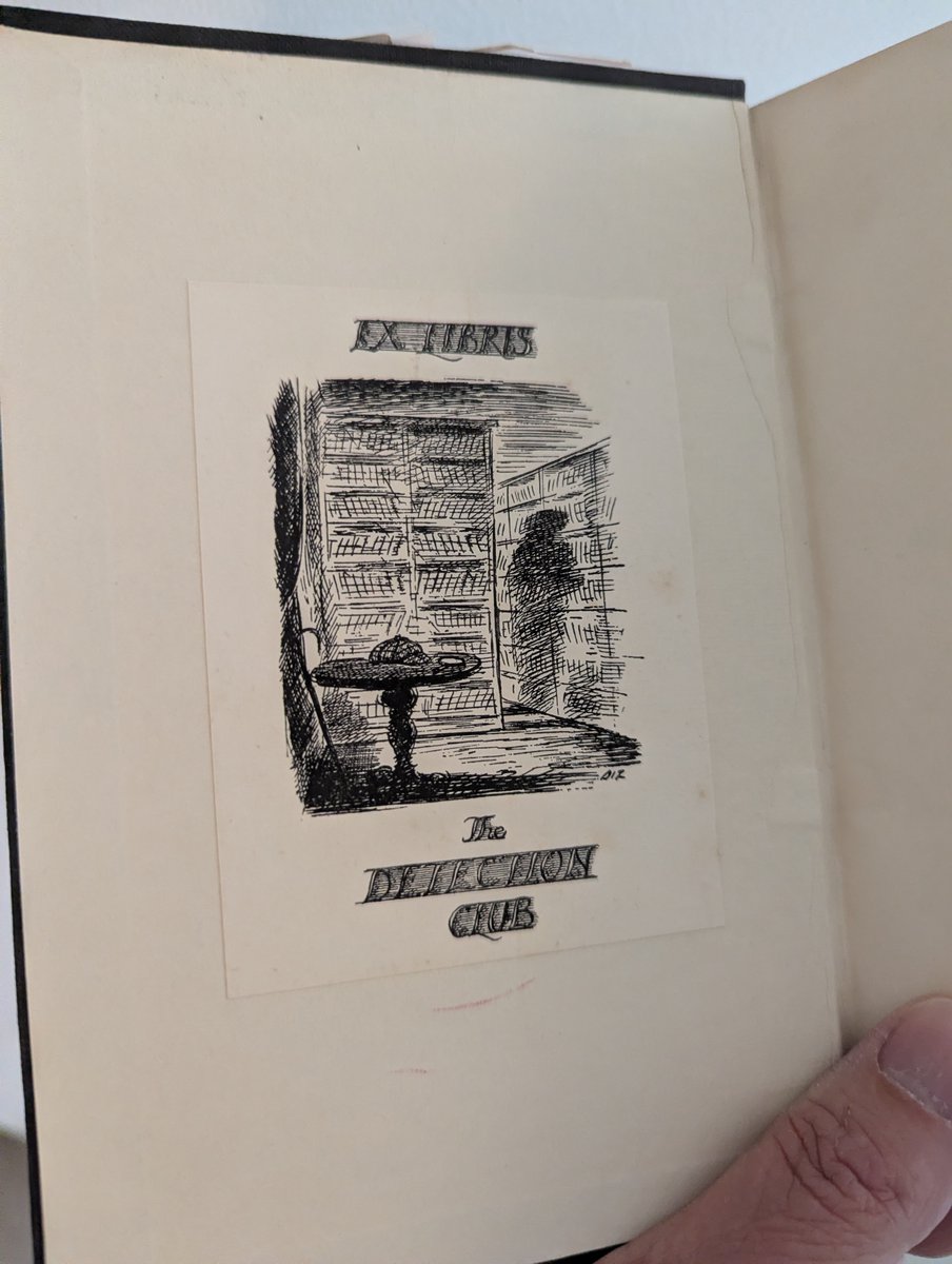 CollectChristie's tweet photo. A new addition to my collection is this "The Murder of Roger Ackroyd" an #agathachristie masterpiece that I'll be talking about at this year's Festival in Sept. Bought at auction this later edtn is special as an ex-Detection Club Library (DCL) copy that Christie was a member of. https://t.co/tdmmA8QOUD