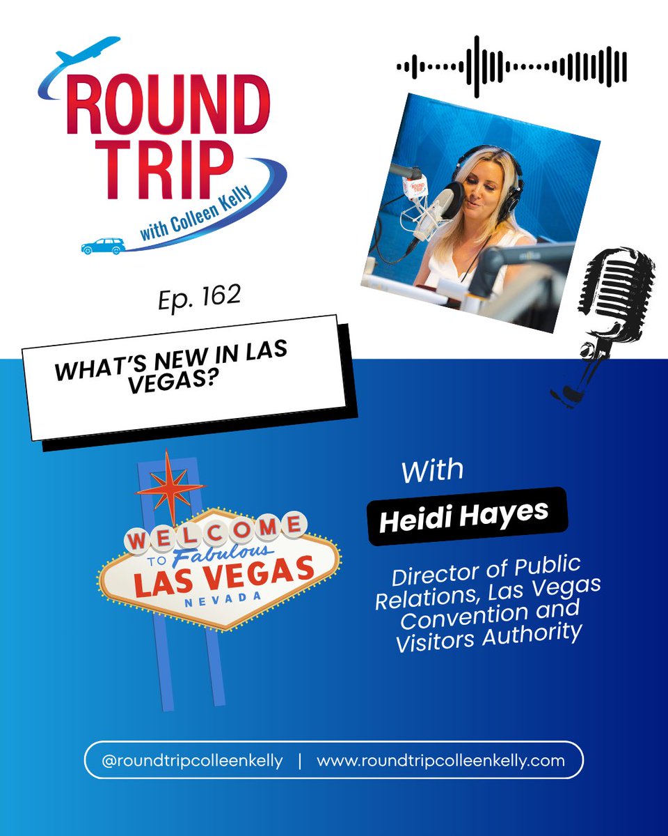 RoundTripCK's tweet photo. There’s so much going on in Vegas these days—and a little something for everyone, too! 

Listen as a podcast or watch on YouTube.

🔗Link in bio. @Vegas 

#travelexpert #travelpodcast #roundtripcolleenkelly #vegastravel #visitlasvegas https://t.co/eqVpPCVtxc
