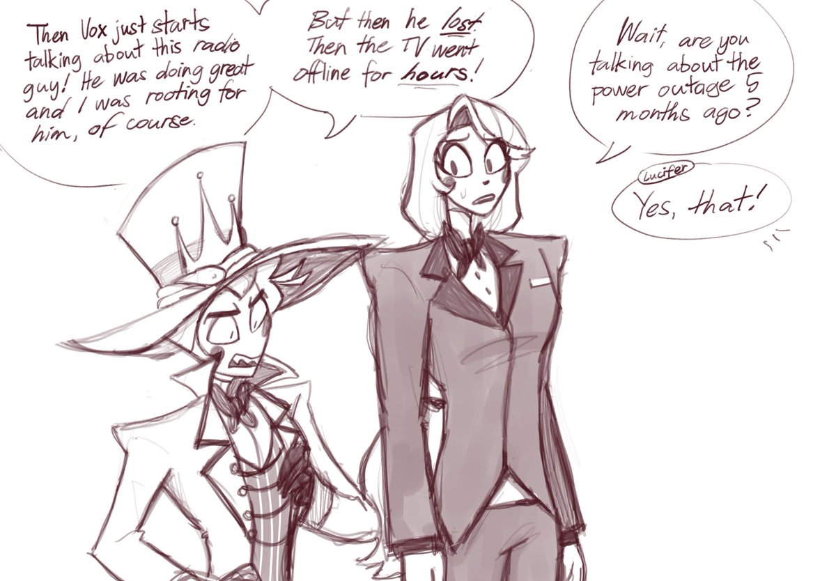 crypt_techdawgg's tweet photo. (1/2) Fast forward to Dad Beat Dad AKA before Hell’s Greatest Dad!! Real dialogue heavy with this one y’all.

Whole gang’s here to see the king, and they are stressin’

#staticapple #parasocialau #hazbinhotelcomic https://t.co/g6tLzNSqLX