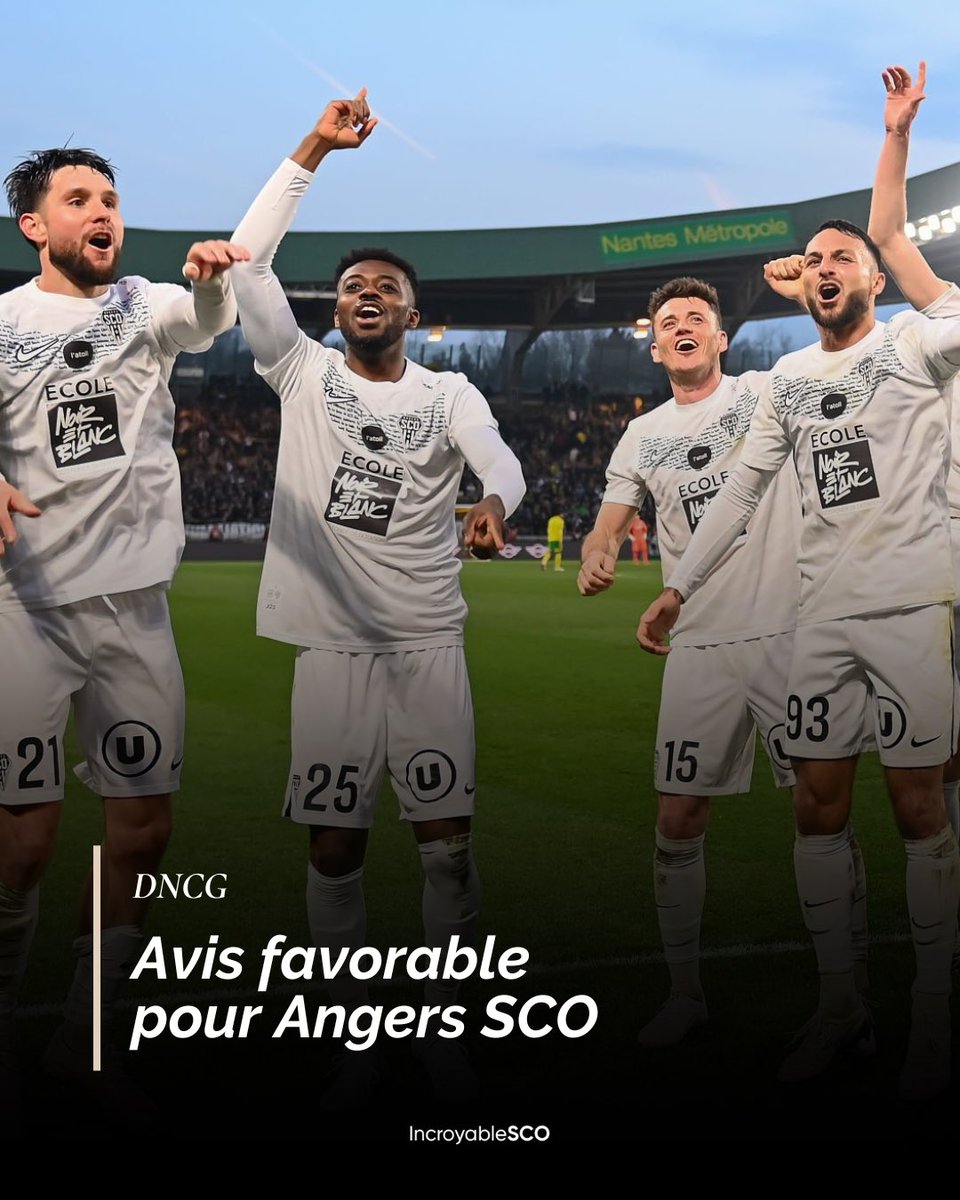 IncroyableSCO's tweet photo. ☑️ - Auditionné par la DNCG ce matin à Paris, Angers SCO a reçu une réponse favorable de l'instance sans la moindre réserve. 

Le SCO est donc officiellement autorisé à prendre part au championnat de Ligue 1 la saison prochaine. 👏🏼⚫️⚪️ https://t.co/oisj7IngFz