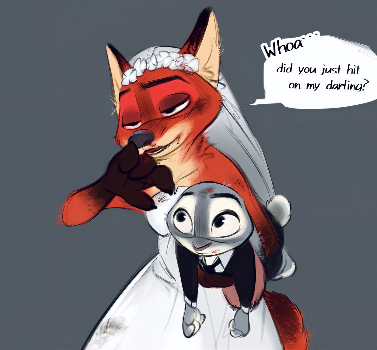 nibkman0304's tweet photo. "My Bride"
#wildehopps #zootopia https://t.co/J6Yf2cMiMj