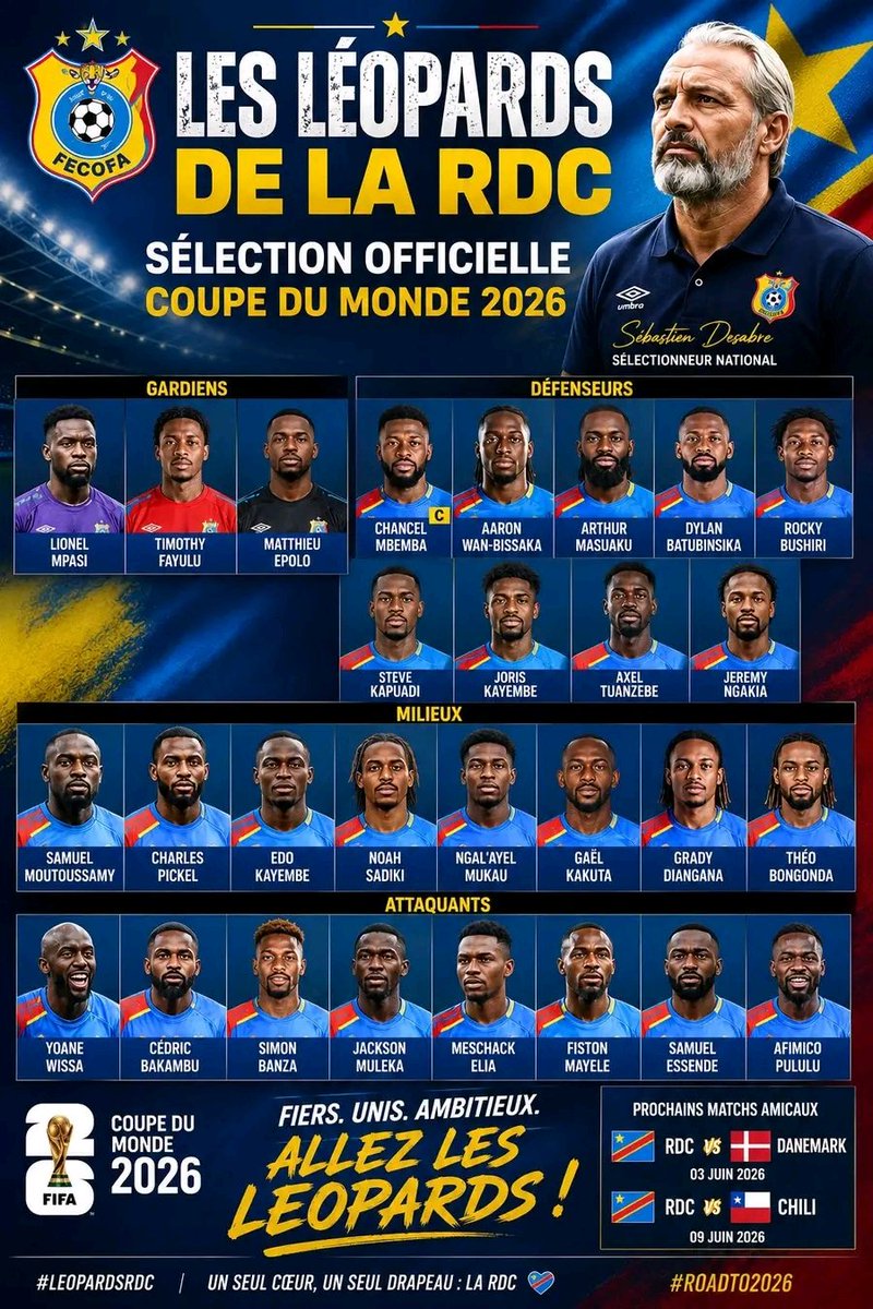 Tele_50's tweet photo. Coupe du Monde 2026 : la RDC réclame le remboursement des billets des supporters après les restrictions de visa liées à Ebola
Suivre la chaîne Télé 50 sur WhatsApp  : https://t.co/ovfWDpYQzh
https://t.co/r0pLQ9cEr0 https://t.co/ec2Lm7GlrX