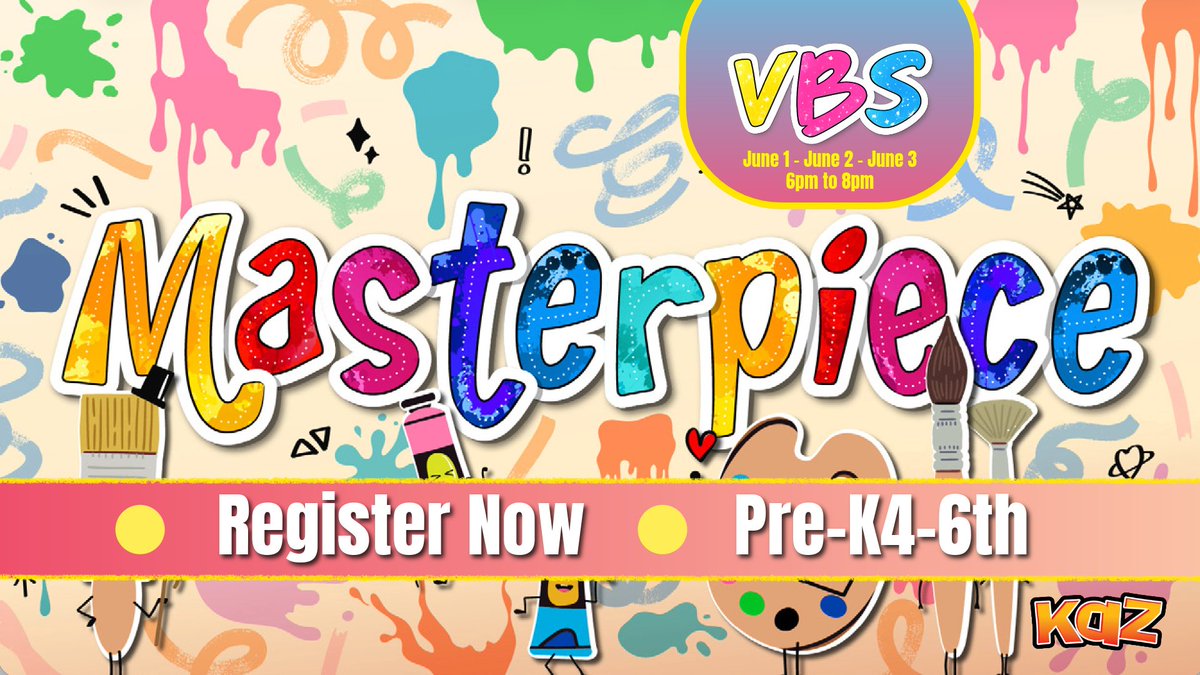 fbcfw's tweet photo. VBS starts today!!! Be sure to register! https://t.co/RA50a7FKaW https://t.co/WRbe1Q78ER