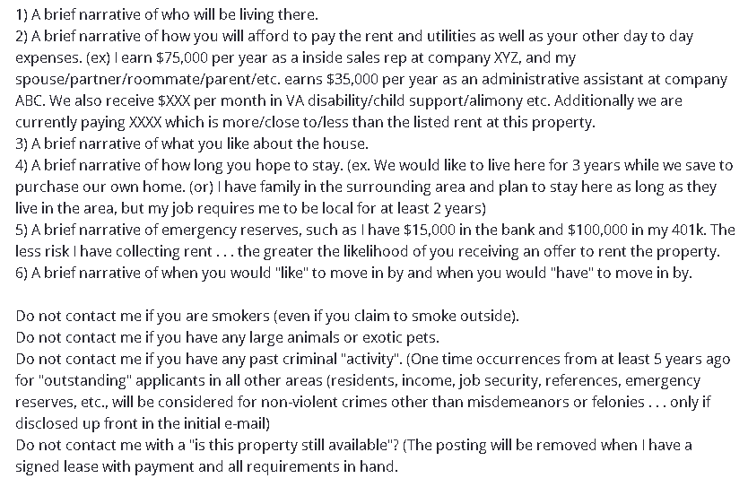 GregGoreGaming's tweet photo. Damn...you'd think this is for a million dollar house and not a split-level for 3k...

Something tells me they're gonna have a hell of a time finding a renter. https://t.co/QpgKmtnGo9