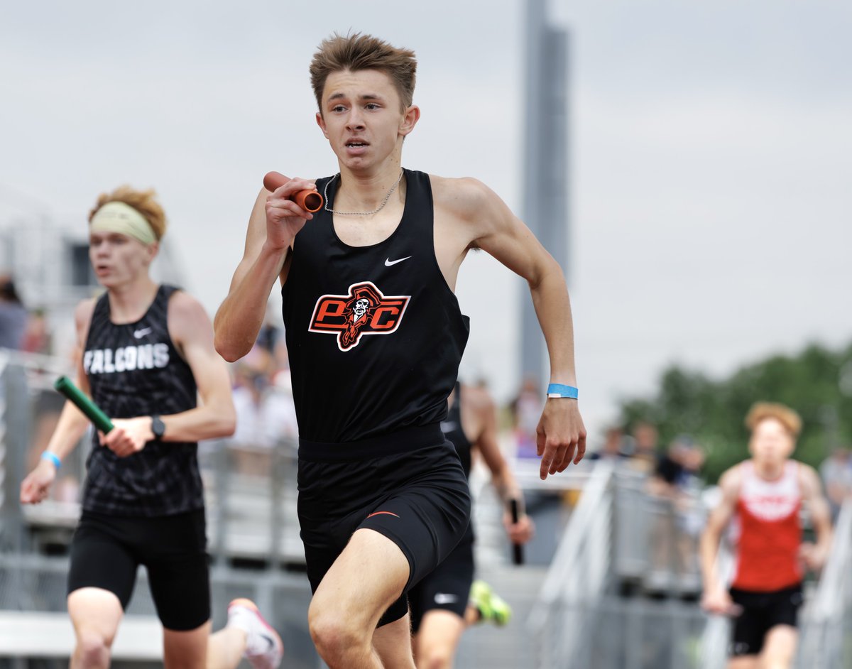 PCPrepsExtra's tweet photo. A few photos of @PCHSTrack_Field’s boys from Saturday’s C5S4 meet in Lee’s Summit. The Pirates advanced Ty Christopher (100, 200), Adam Gisler (100), Cale Buntz (javelin) and Jayden Horn to state in individual events plus the 4x100 and 4x400 relays.
📸 @Citizen_Ross https://t.co/NFiI9rRVG8
