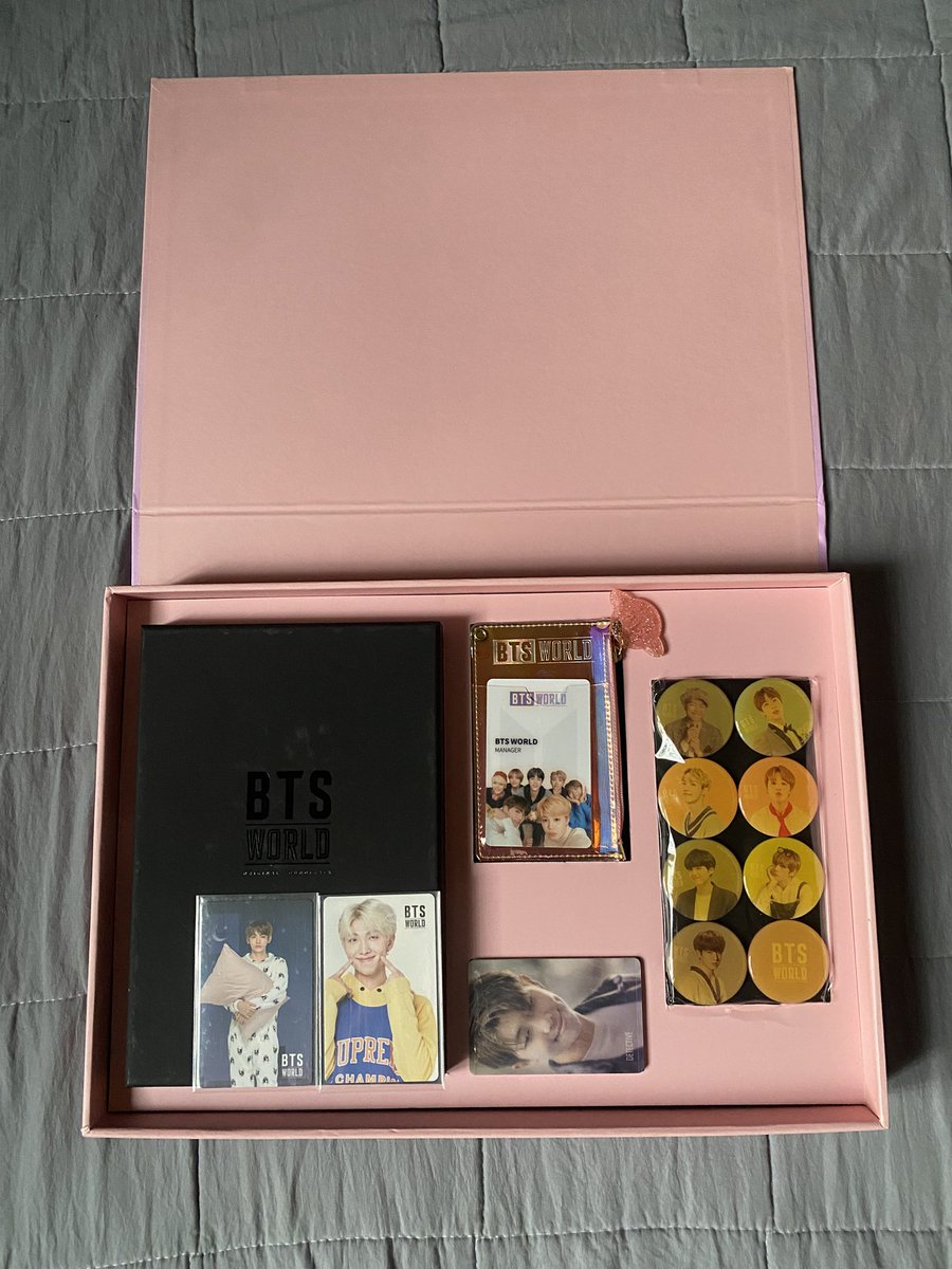 httpthv7's tweet photo. wts lfb ph only 

BTS World OST unsealed complete inclusions w/ joon double sided pc and v pajama pc

₱7,000

- onhand
- taguig
- jnt

rm jin suga jhope jimin taehyung jungkook jk https://t.co/J7KhduvXyd
