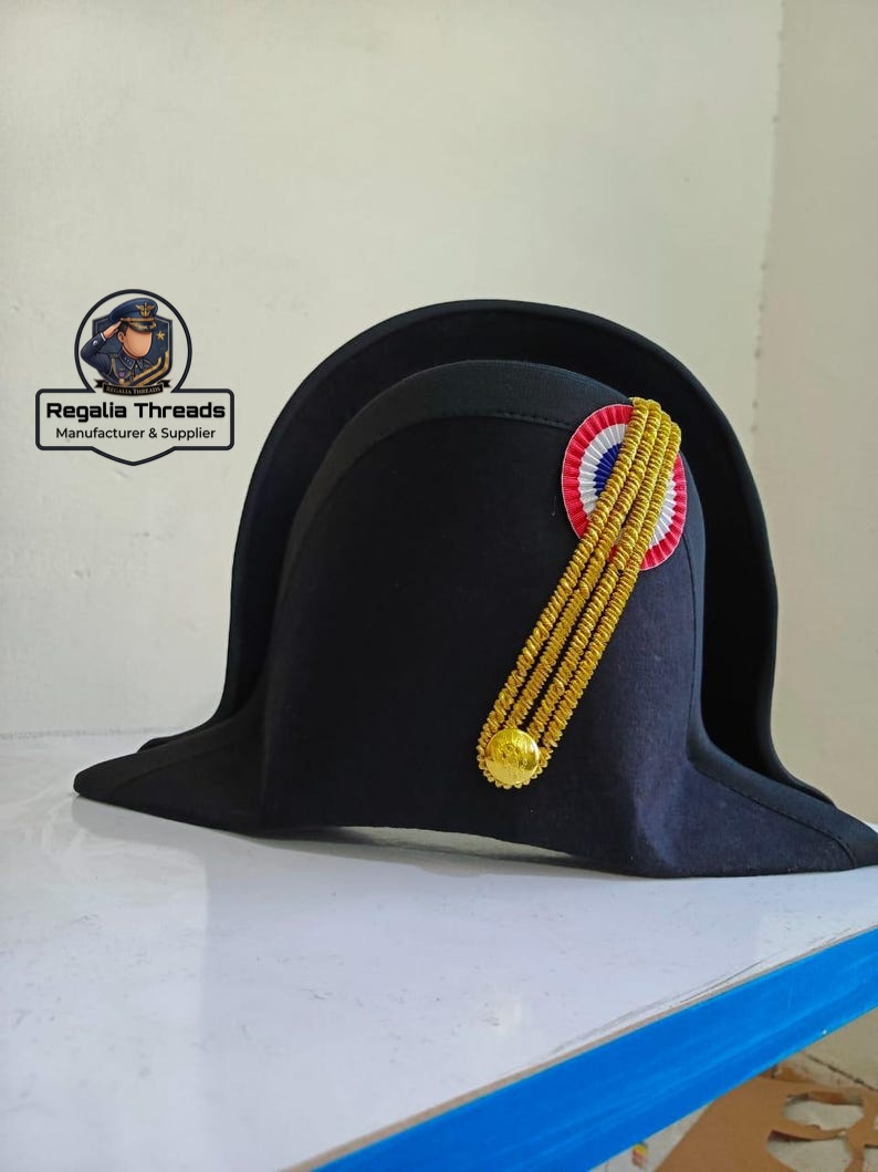 Regalia_Threads's tweet photo. Classic Bicorn Hat
If you want?
Please provide:
Quantity
Design
Color
Material
Size (cm/inches)
Engraving (if needed)
Packaging
https://t.co/fMNVrG5rj1
https://t.co/vLCtVC7oxX

#bicornhat #militaryhat #ceremonialwear #historicaluniform #regaliathreads  #historicaluniform https://t.co/nfh4lJUGq9