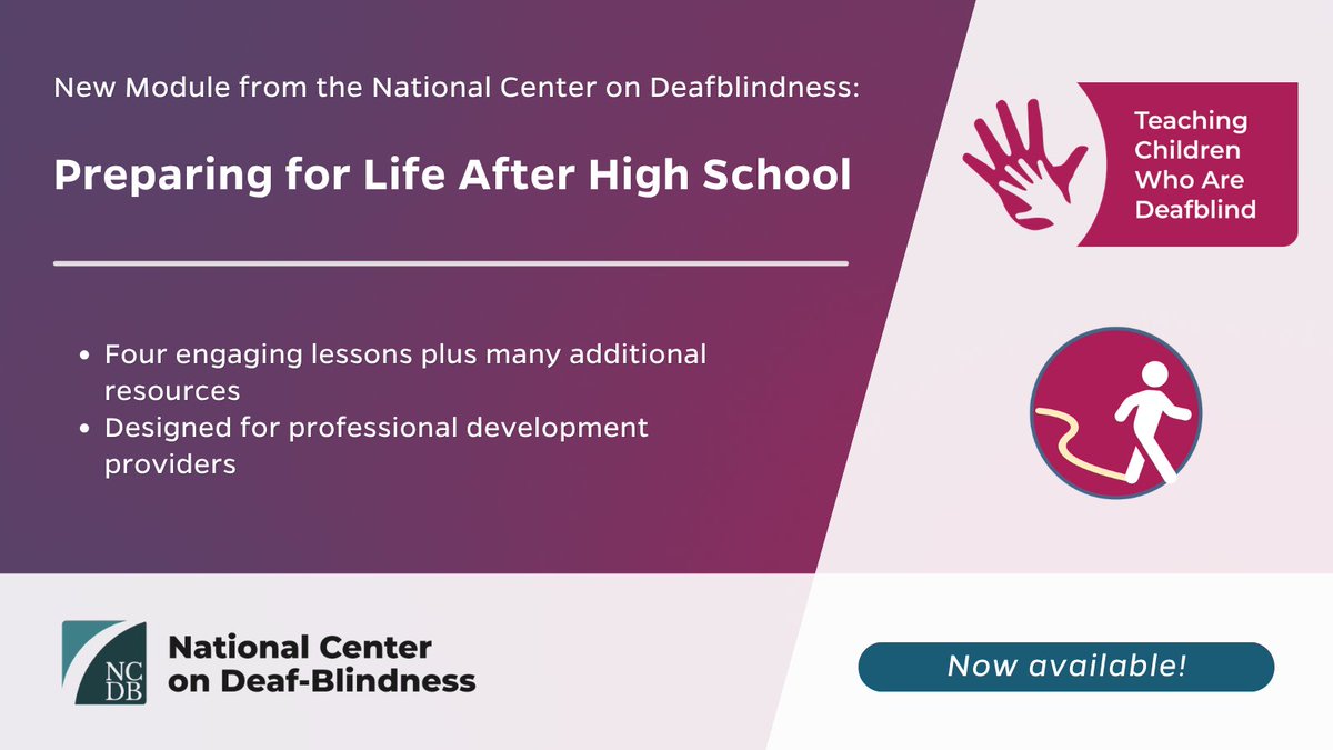 CeedarCenter's tweet photo. The National Center On Deafblindness has released Preparing for Life After High School, a new module with over two hours of practical, engaging content to help educators prepare students who are deafblind for active, fulfilling adult lives. Check it out ➡️ https://t.co/FI9r4wPthD https://t.co/23dTAPdYt2
