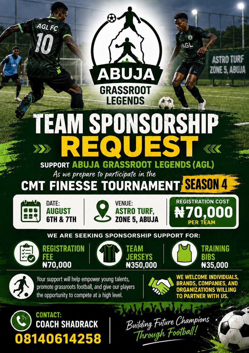 shedytex's tweet photo. @OPay_NG This team in Nigeria is looking for sponsorship to showcase it's young talent.
Nothing is too small reach out to the coach via Whatsapp. This will be their first tournament participation please help them achieve it. https://t.co/SI3BXu0uPq