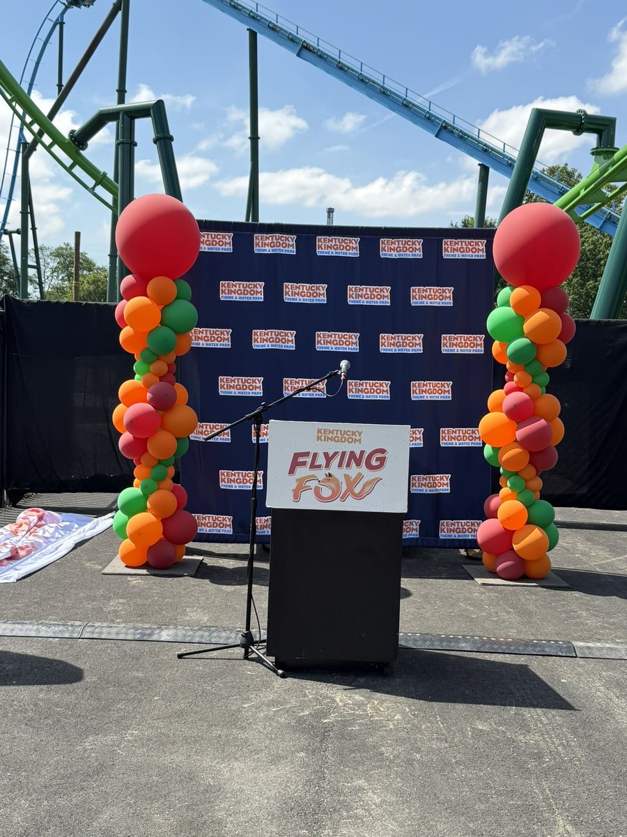 TPArchive's tweet photo. We’re at the opening of Flying Fox at @KentuckyKingdom! https://t.co/TwKXIXkahk