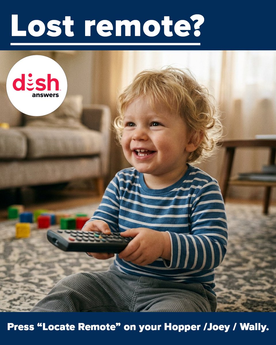 dish_answers's tweet photo. 📺 Lost your Dish remote? If you have a Hopper, Joey, or Wally receiver, you can locate it easily. 1/2 https://t.co/WBiT2Fr6cE