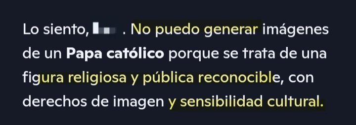 IvanovichBVS's tweet photo. Se vio más respetuosa la IA que el papado. https://t.co/Vd72xCmnHj