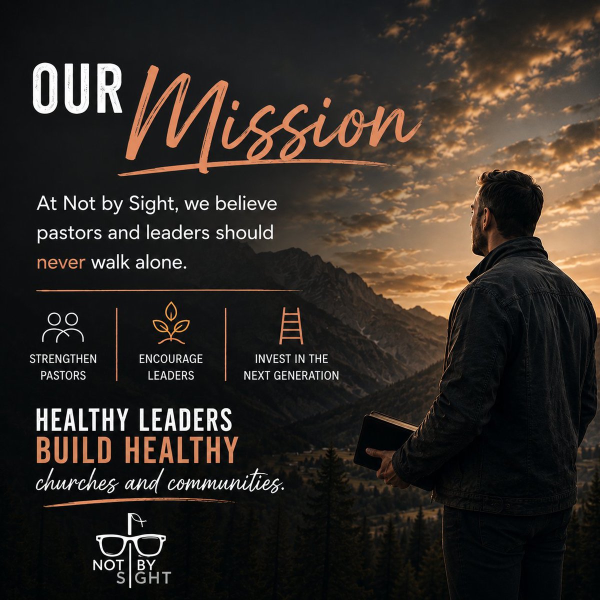 rcnotbysight's tweet photo. At Not by Sight, we believe pastors and leaders should never walk alone.

#NotBySight #PastorSupport #LeadershipDevelopment https://t.co/8TmzztjBN1