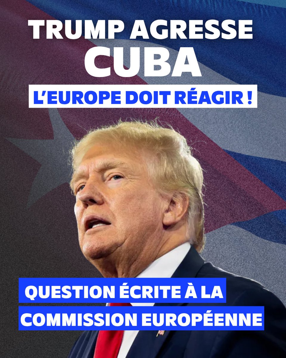 emma_frr's tweet photo. La perspective d’une intervention militaire de Trump à Cuba se précise chaque jour davantage. 

Pendant ce temps, le peuple cubain est asphyxié par le blocus illégal. 

J’écris à la Commission européenne pour lui demander de réagir et de riposter face aux sanctions étasuniennes. https://t.co/N6Q2WyLdAB