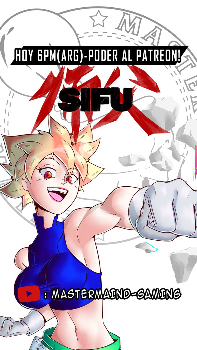 MastermaindD's tweet photo. Se viene #sifu como parte de la movida #poderalpatreon!!! 
Te espero, como siempre, a partir de las 6pm(ARG)-Por el canal del MASTER:
https://t.co/HAw141buM1

#gameplay #elmaster #streamer #vtuber #indiegames #ucc5 https://t.co/fI7ZoJBTPN