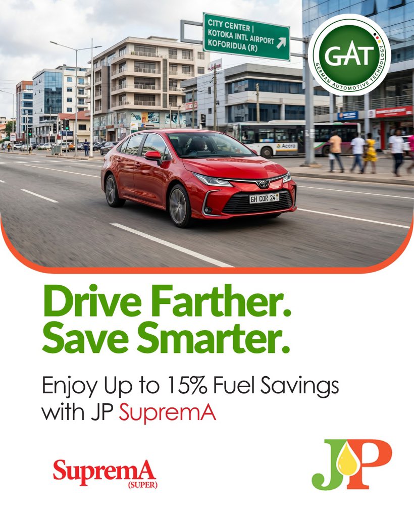 jptrusteesltd's tweet photo. Why burn more fuel when you can go farther with less?
With SupremA, you enjoy more mileage and more savings😁
Switch to JP SupremA today!💚🔥

#earnmore #burnless https://t.co/r5gH7NebTR