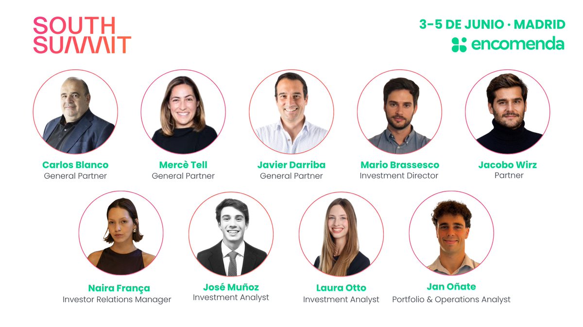 EncomendaVC's tweet photo. 𝗡𝗼𝘀 𝘃𝗲𝗺𝗼𝘀 𝗲𝗻 𝗠𝗮𝗱𝗿𝗶𝗱🍀

Del 3 al 5 de junio, parte del equipo de Encomenda estará en el @south_summit en esta edición que tendrá la IA Convergence como protagonista. 

Si eres founder o inversor, puedes contactar con nuestro equipo:

#Encomenda #SouthSummit https://t.co/tYoSVh17rB