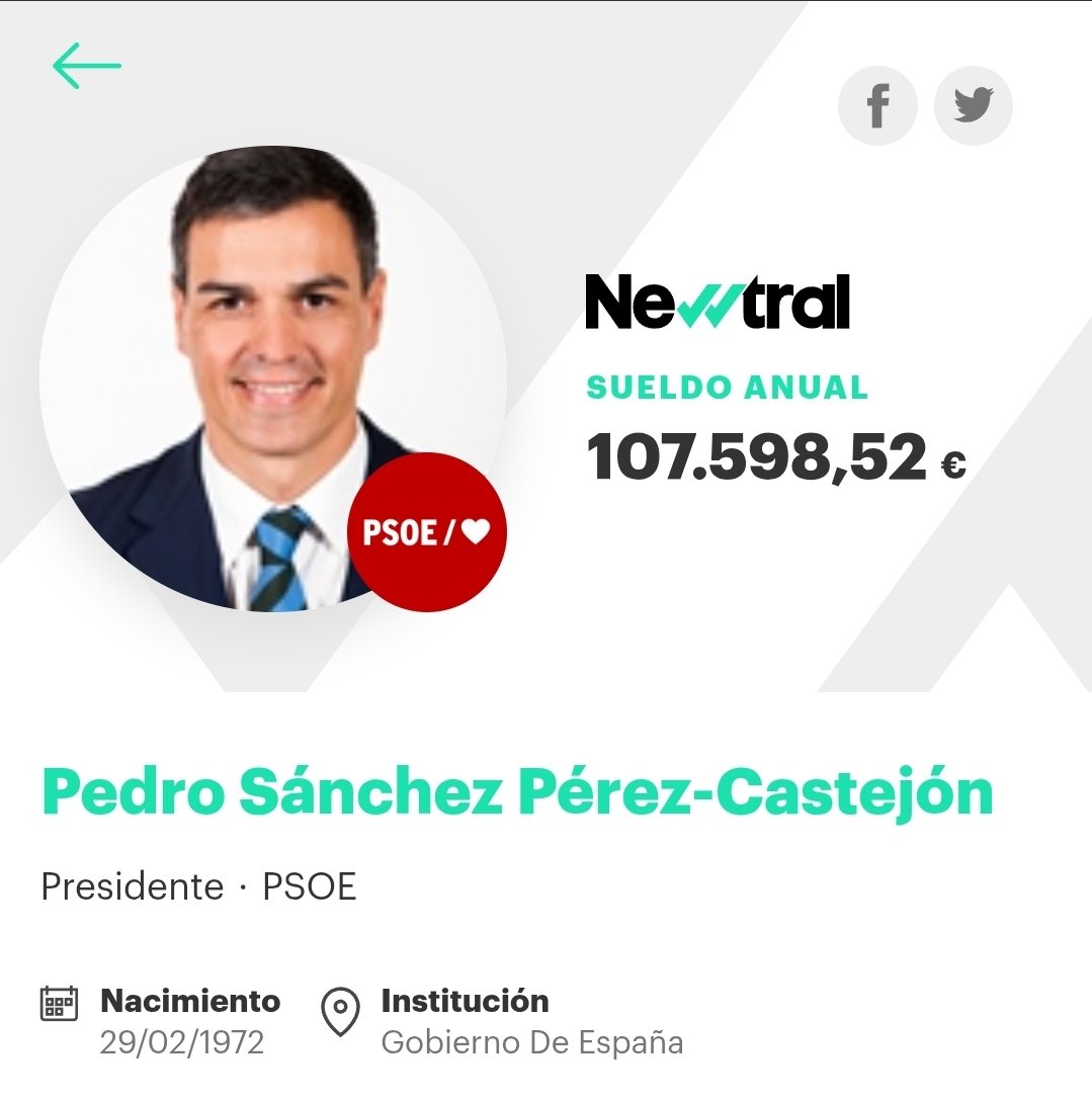 Samuzz22's tweet photo. @EsterMunoz85 Lo que es difícil de entender es por qué cobras más que el presidente del gobierno https://t.co/bdqTHQWKrf