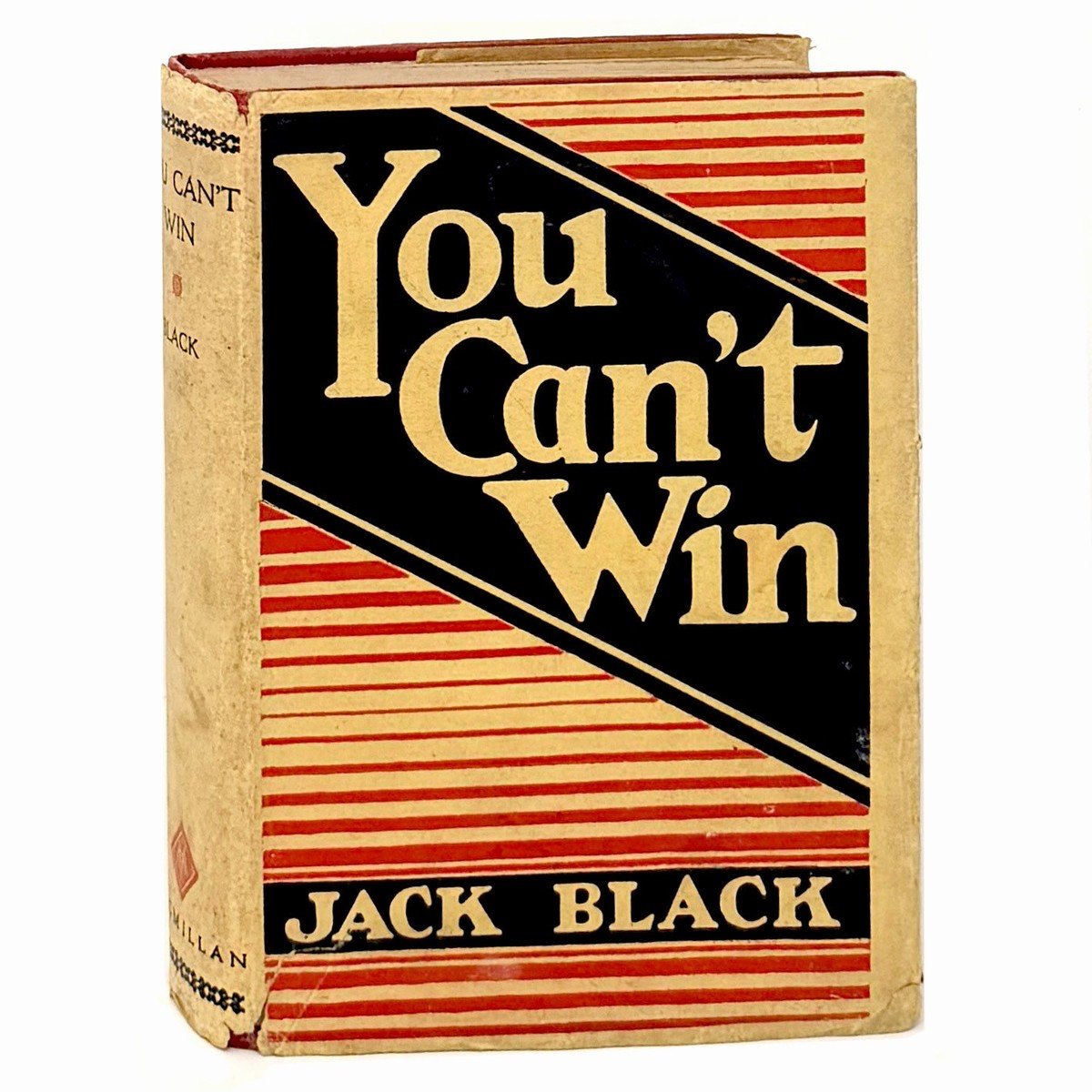 theliteration's tweet photo. ~You Can’t Win, Jack Black~

First edition, first printing of this important autobiography by professional burglar and hobo, Jack Black, in the scarce original dust jacket. The book, which describes his days on the road and life as an outlaw, was written as an anti-crime book urging criminals to go straight, but it is also his statement of belief in the futility of prisons and the criminal justice system, hence the title of the book. You Can’t Win would prove influential to the Beats and in particular William S. Burroughs, who would later write the forward to the 1988 reprint.