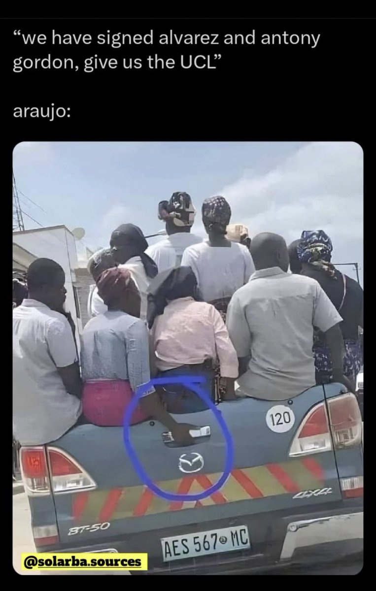 _realghostking's tweet photo. @tobyasky @tobyasky fit do anything to pursue Araujo from that team😂😂 https://t.co/lYSIiFzRzu
