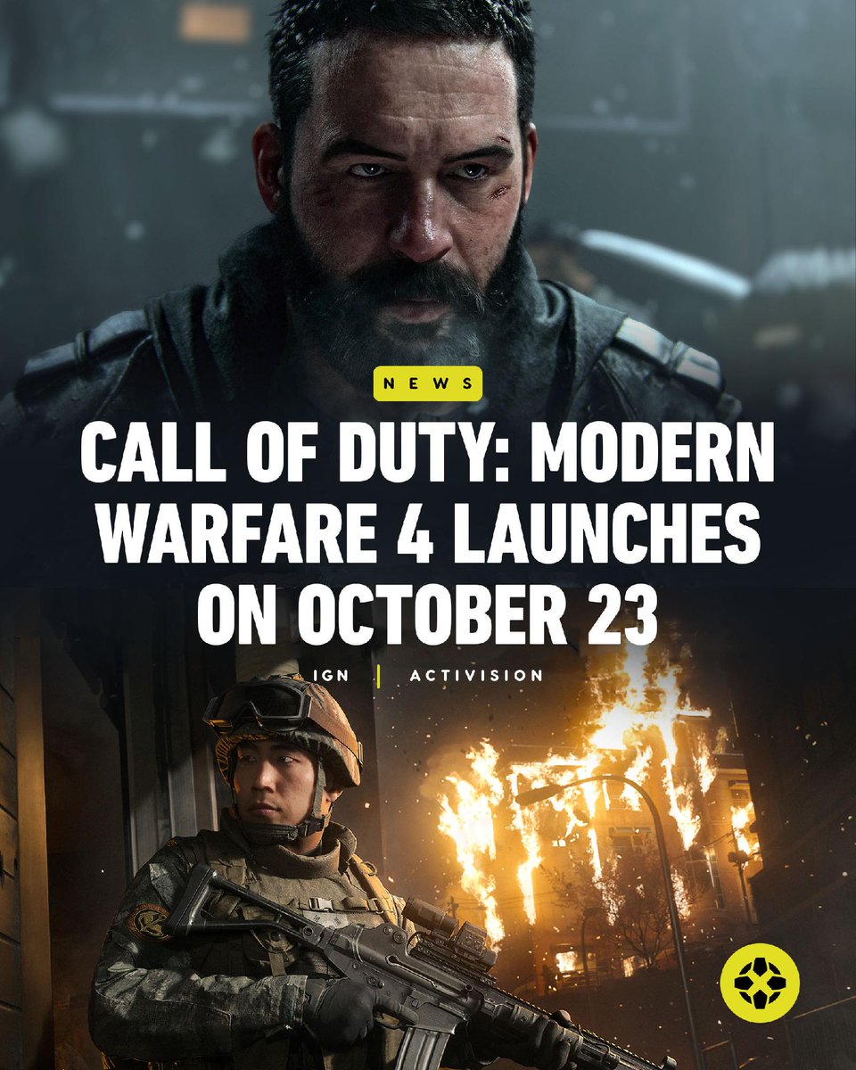 IGN's tweet photo. Call of Duty: Modern Warfare 4 is set during a full-scale invasion of South Korea with missions also in New York, Paris, and Mumbai — and it’s also coming to Nintendo Switch 2 day one. https://t.co/gFyuqKtqcP https://t.co/gWNyafUHrP