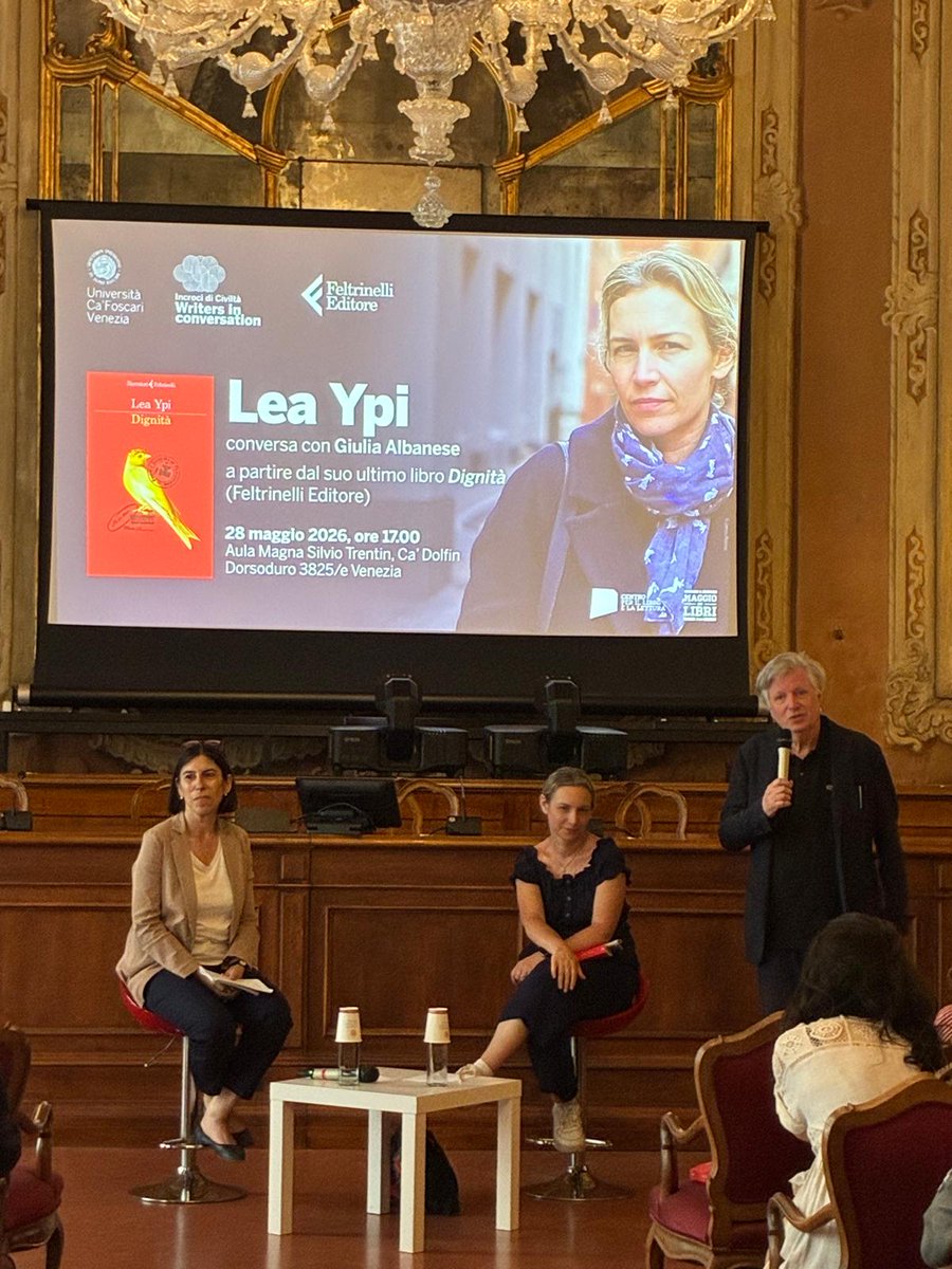 feltrinellied's tweet photo. In @CaFoscari presentazione di #Dignità di @lea_ypi https://t.co/BF1LgqlYBd