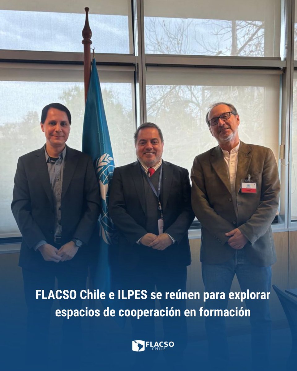 Flacso_Chile's tweet photo. ¿Cómo fortalecer la planificación y las políticas públicas en la región? FLACSO Chile e ILPES de la @cepal_onu  se reunieron en Santiago para explorar nuevos espacios de cooperación técnica y formación avanzada en áreas de interés común. 

Conoce más en: https://t.co/bUW5TiiKFz https://t.co/sab8pFcmwQ