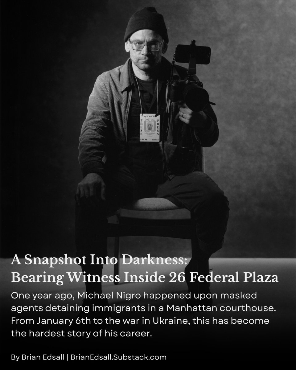 brian_edsall's tweet photo. Inside Manhattan federal courthouses, masked agents have been detaining immigrants and tearing families apart without due process. After a year of documentation, photojournalist @Nigrotime speaks out on what he witnessed. 📝My latest piece: https://t.co/LK21Se40ya https://t.co/FORjBREPIS