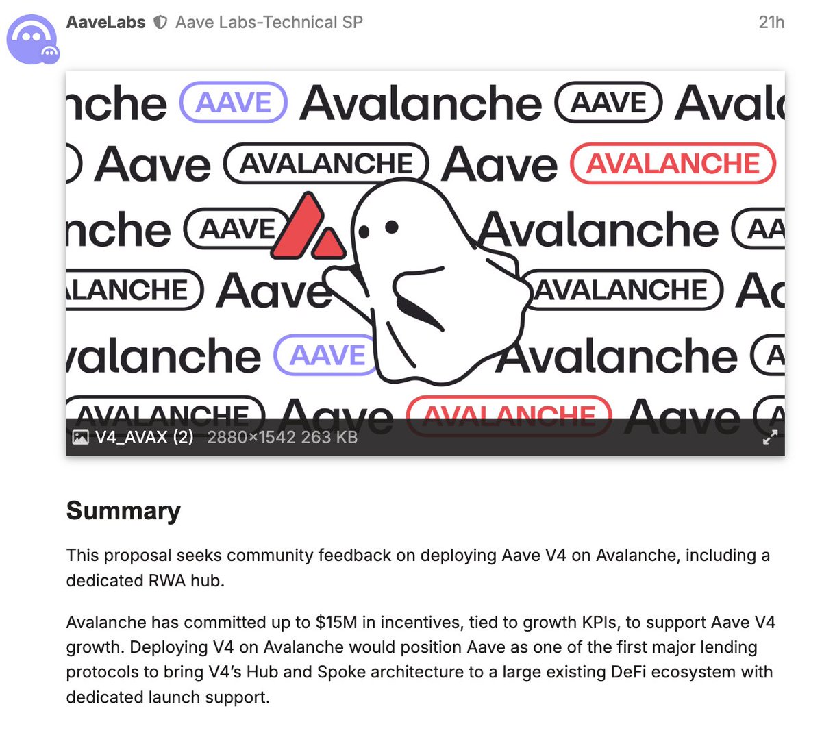 josefabregab's tweet photo. Aave is having a monster week.

> cbETH deposits on Base reached $30M

> First Aave v4 Spoke proposal by @babylonlabs_io to introduce native BTC collateral

> @avax committed up to $15M in incentives to deploy v4 on Avalanche

> @Aave Labs secured FCA registration in the UK for its Push subsidiaries as crypto asset exchange providers

> v4 TVL approaching $90M as supply caps for USDG and frxUSD were raised to $20M each.